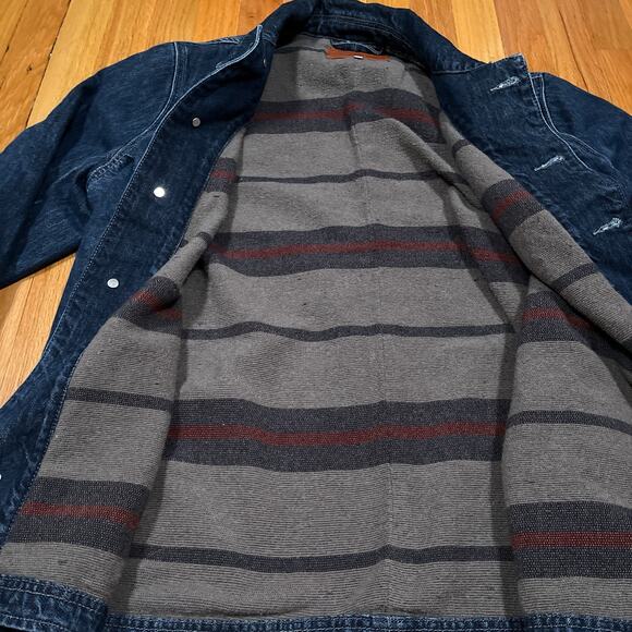 Lucky Brand x Yellowstone Denim Chore Sz Medium Jacket Lined Limited Edition - Picture 6 of 12